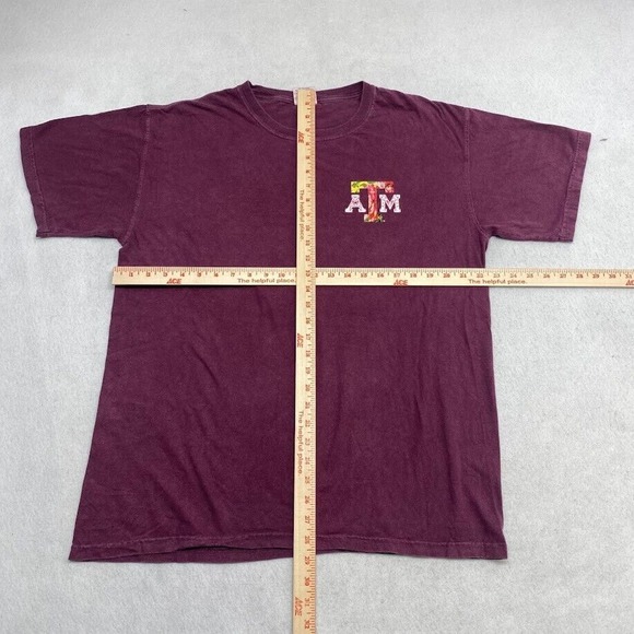 A&M Aggie Land University Tee Thrifted Vintage Style Size L - Picture 3 of 11